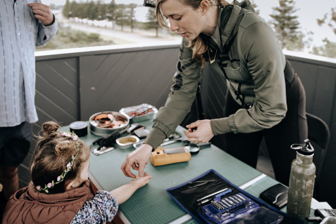 SPACED artist in residence Loren Kronemyer, photo by Sarsby, Cannery Arts Centre